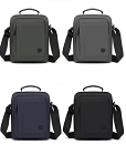 Water Resistant Nylon Messenger Shoulder Bag - Travel Crossbody Pouch Bag with Front Pocket Fits Wallets